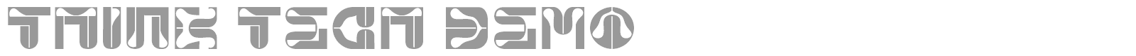 Think Tech font preview